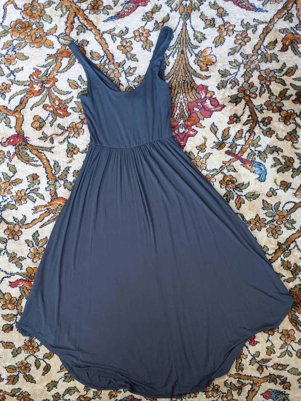 Sozy Sarah Midi Dress in Graphite Size Small Flowy Sleeveless - Picture 13 of 13